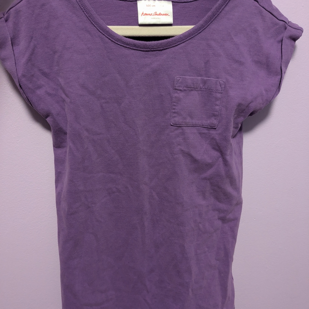 ⭐$7 WHEN BUNDLED⭐Purple T-Shirt with Pocket